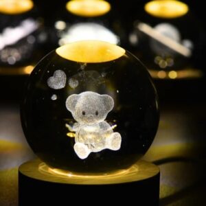 Crystal Lamp - Cute Teddy Bear