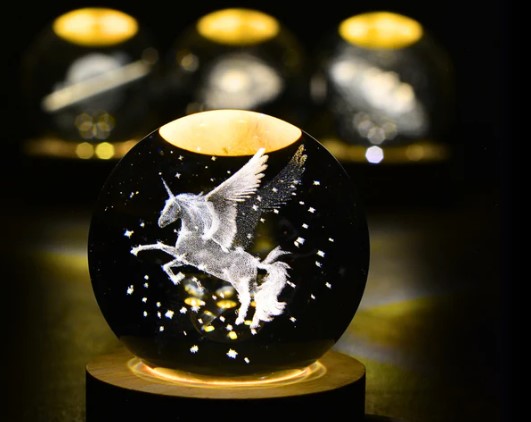 Crystal Lamp - Cute Unicorn