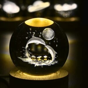 Crystal Lamp - Dolphin Edition