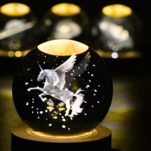 Crystal Lamp - Cute Unicorn